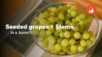 Grapes in a juicer thumbnail